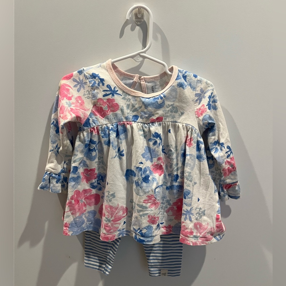 Burt’s Bees Baby Floral Two-Piece Set